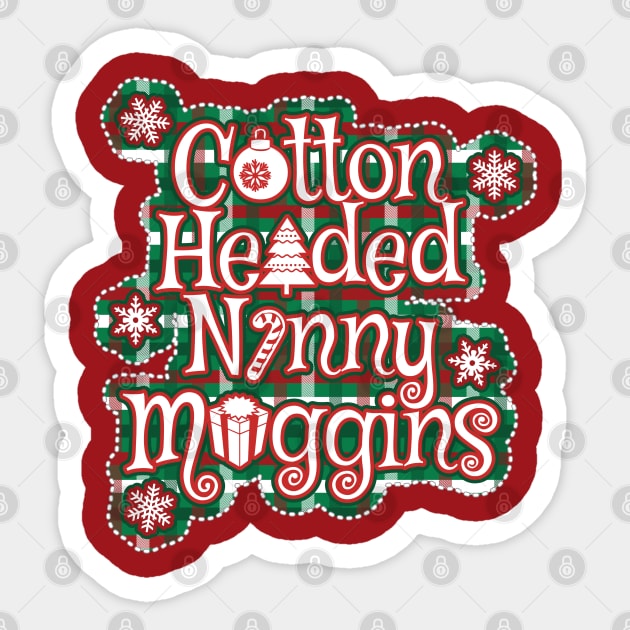 Cotton-Headed Ninny Muggins Sticker by Nazonian